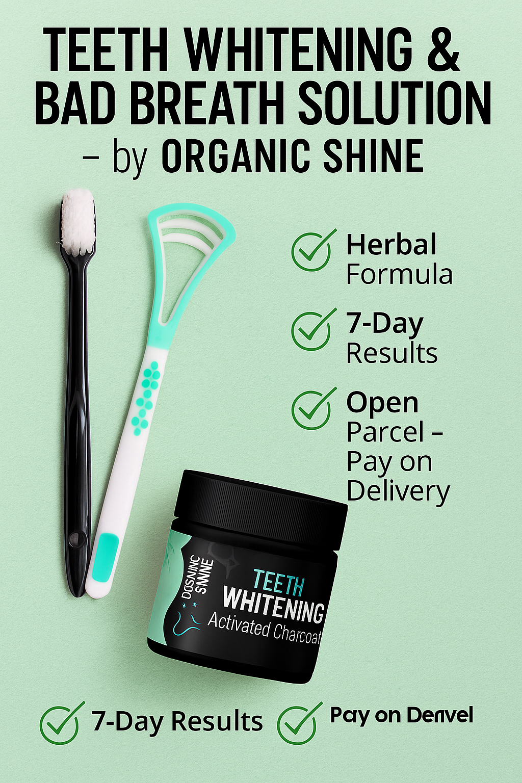 3-in-1 Herbal Oral Care Kit – For Yellow Teeth, Bad Breath & Deep Cleaning