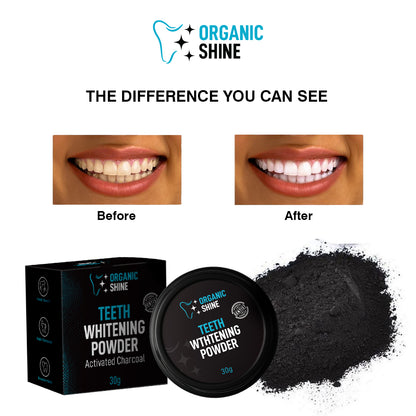 Organic Shine  (Activated Charcoal Teeth Whitening Powder)