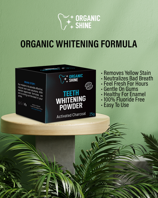 Teeth Whitening Powder for Yellow Teeth – 100% Herbal Solution