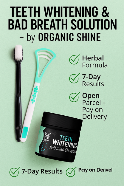 3-in-1 Herbal Oral Care Kit – For Yellow Teeth, Bad Breath & Deep Cleaning