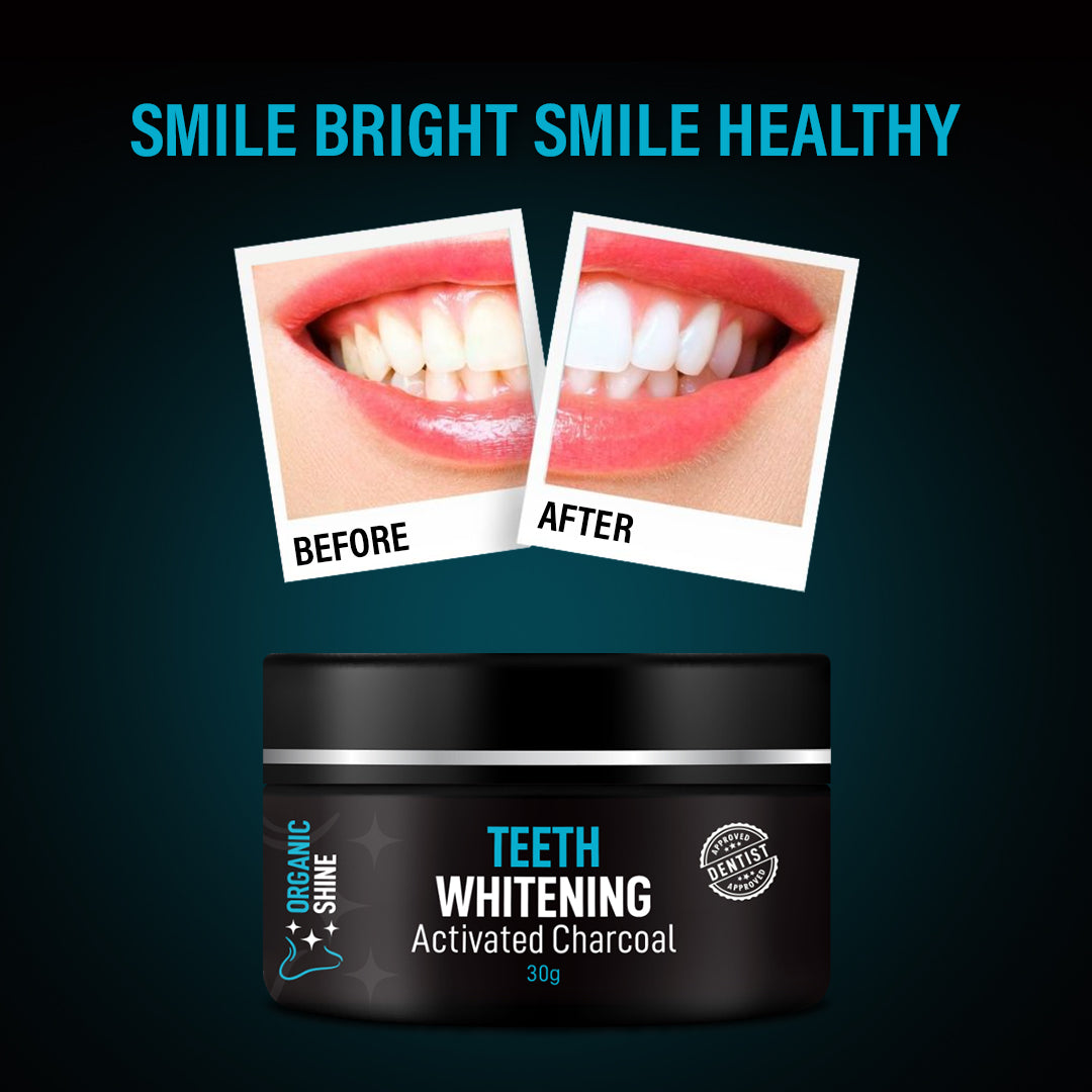 Organic Shine  (Activated Charcoal Teeth Whitening Powder)